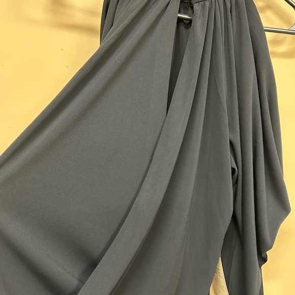 Cache Black Blouse Mock Neck Cold Shoulder Dolman Long Sleeve Size S NWT - Picture 5 of 8